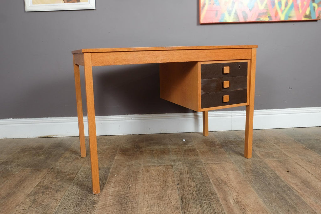 Vintage Mid Century Modern Danish Teak Desk by Domino Mobler