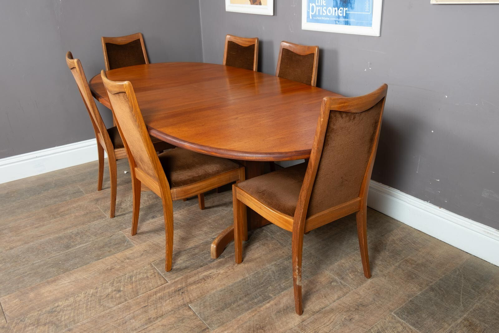 Vintage G Plan Fresco Teak Extending Dining Table and 6 Chairs