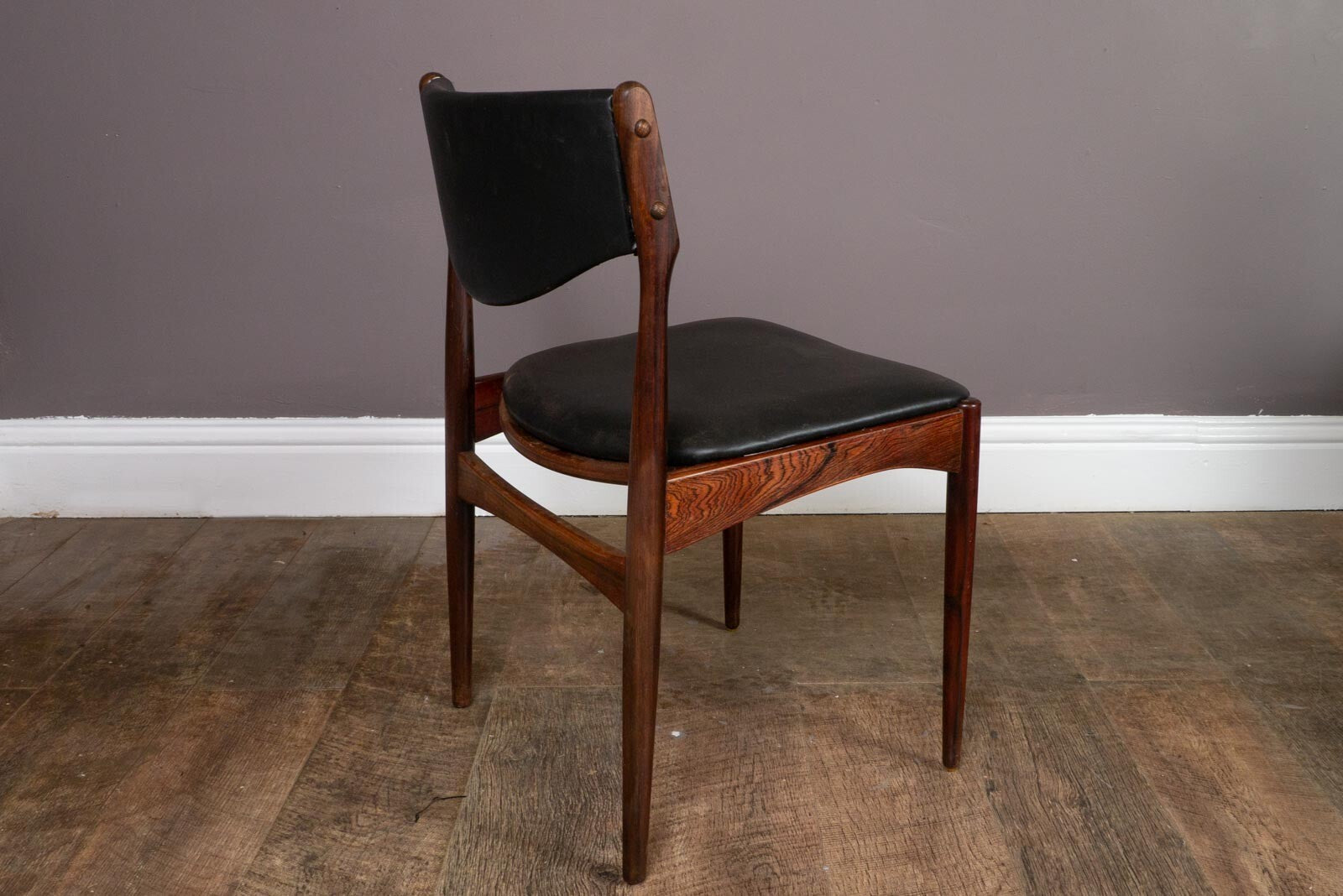 Vintage Retro Set of 6 Rosewood Dining Chairs by Johannes Andersen for BRDR