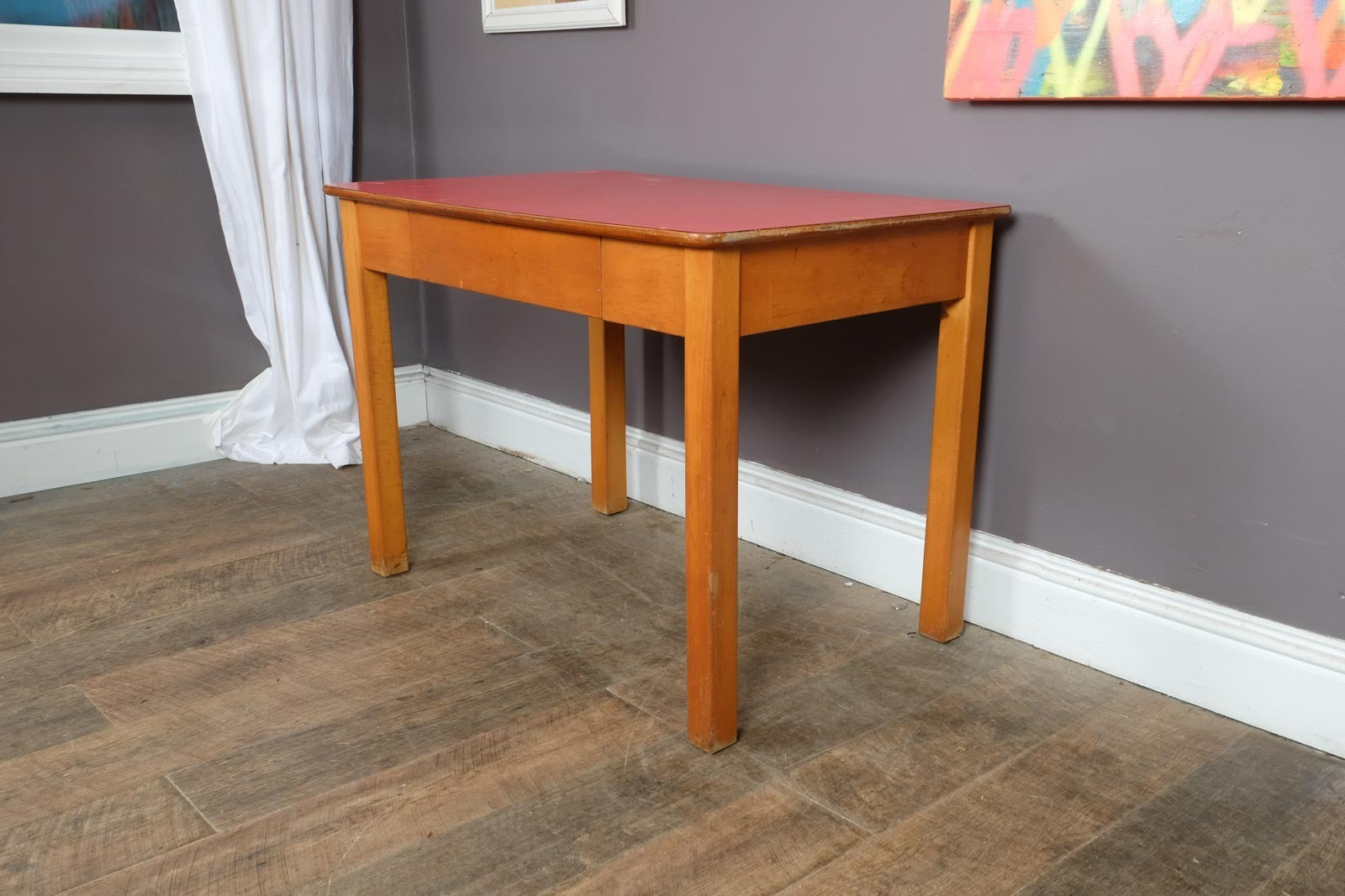 Vintage Retro MOD Formica and Beech Desk