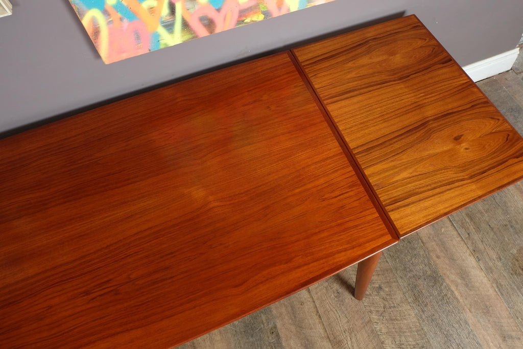 Vintage Danish Extending Teak Dining Table by Grete Jalk for Glostrup