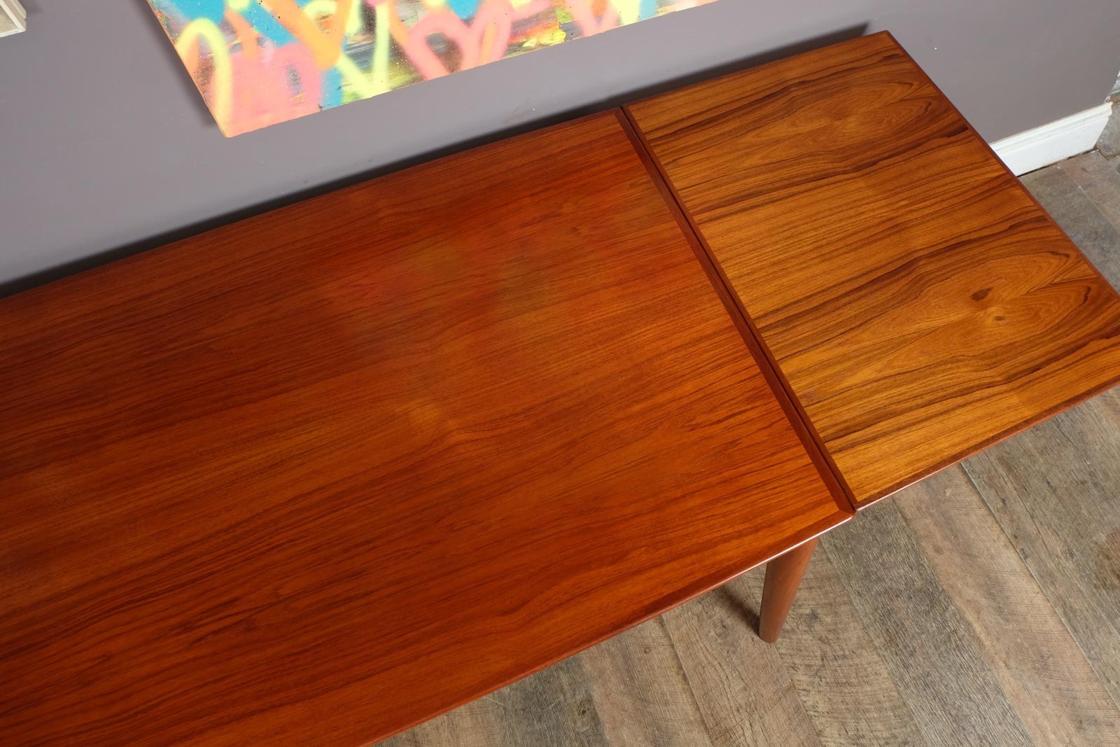 Vintage Danish Extending Teak Dining Table by Grete Jalk for Glostrup