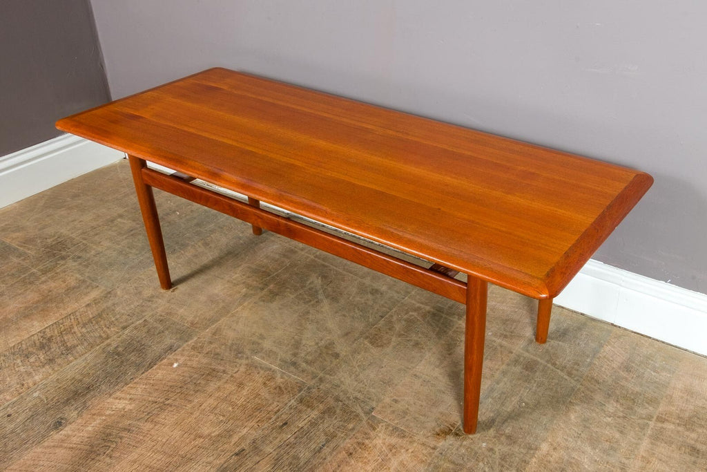 Vintage Large Danish Teak Coffee Table Mid Century