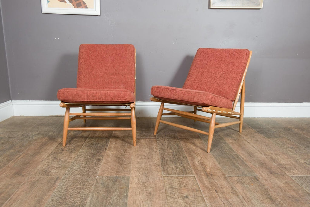 Vintage Retro Ercol  Model 427 Easy Chair Blonde Light Elm - 2 Available