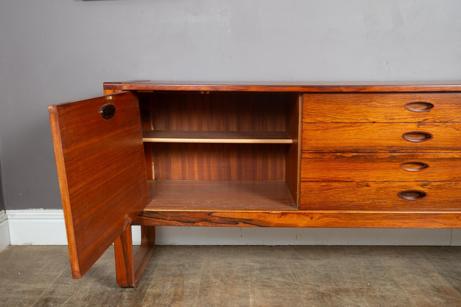 Vintage Retro Uniflex Rosewood Sideboard designed by Gunther Hofstead