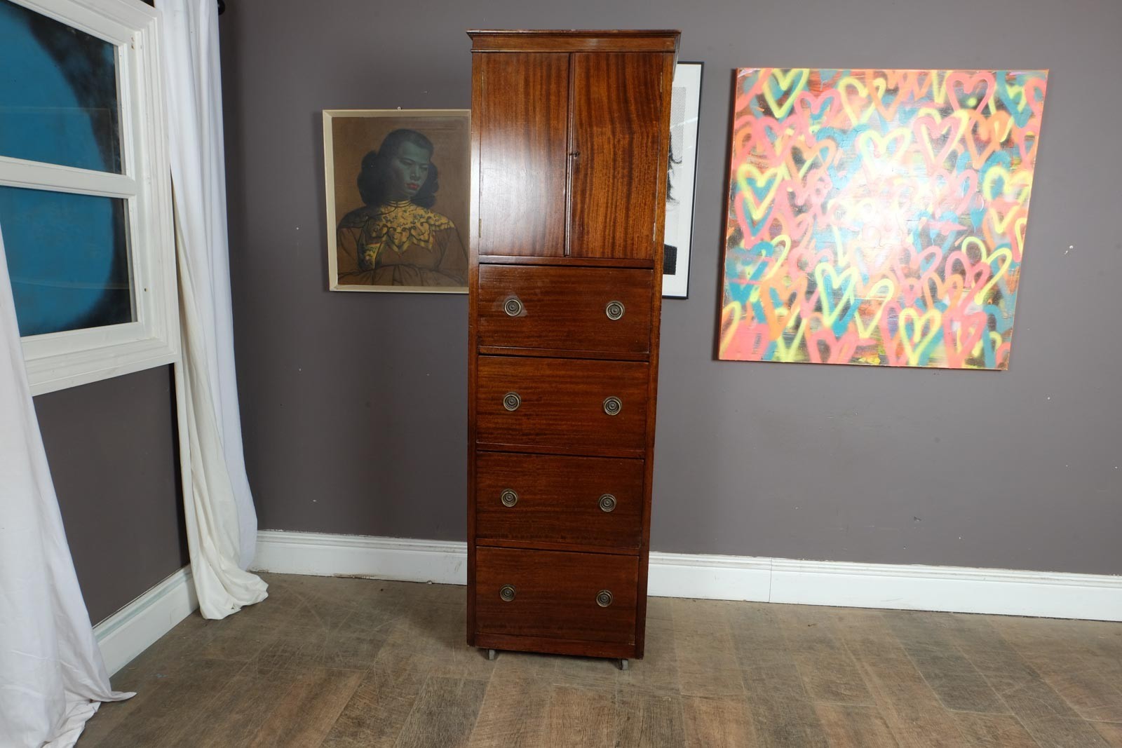 Antique Tall Boy Chest of Drawers