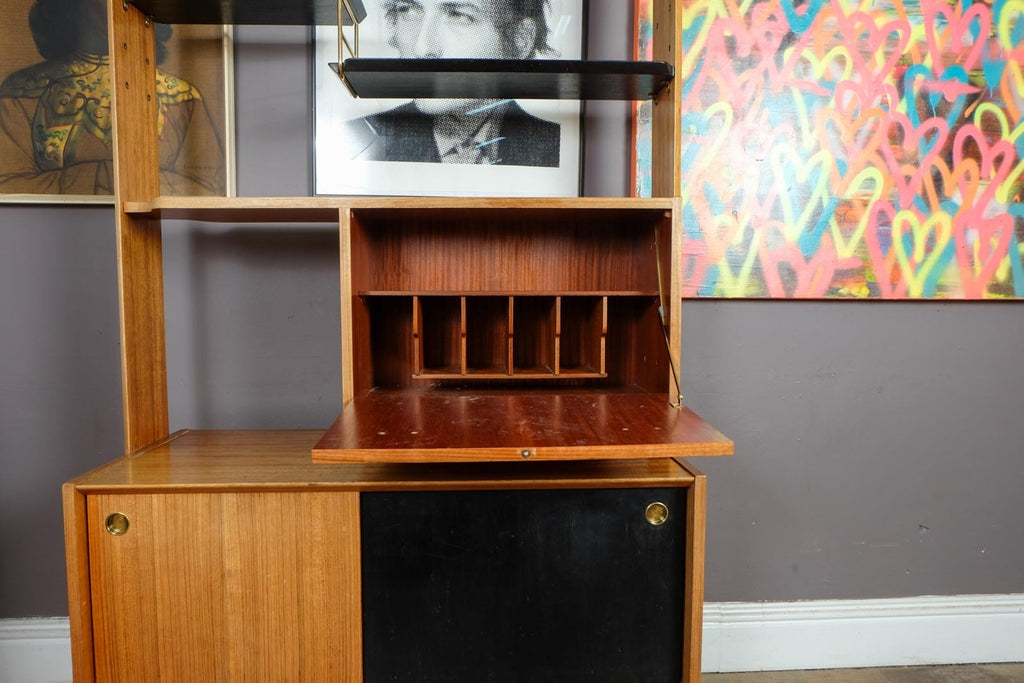 Vintage Retro G Plan Librenza Wall Unit in Light Teak