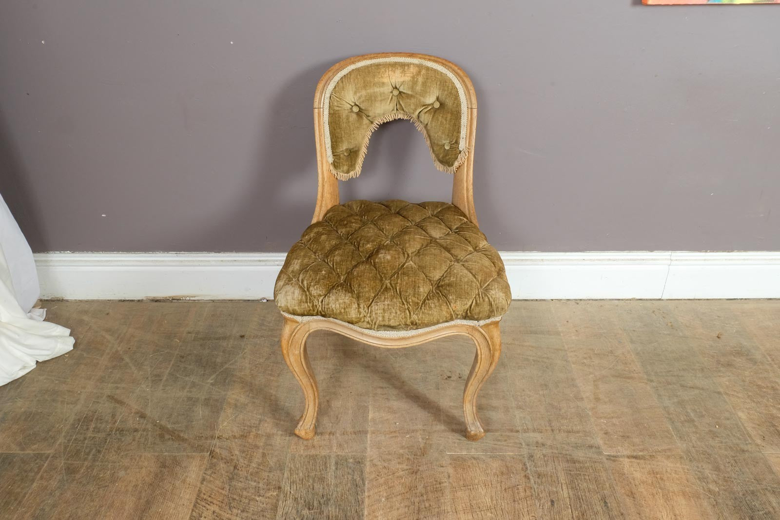 Antique  French Louis XV style walnut chair