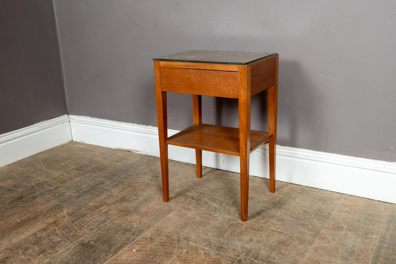 Vintage Mid Century Teak Bedside Table by Gibbs