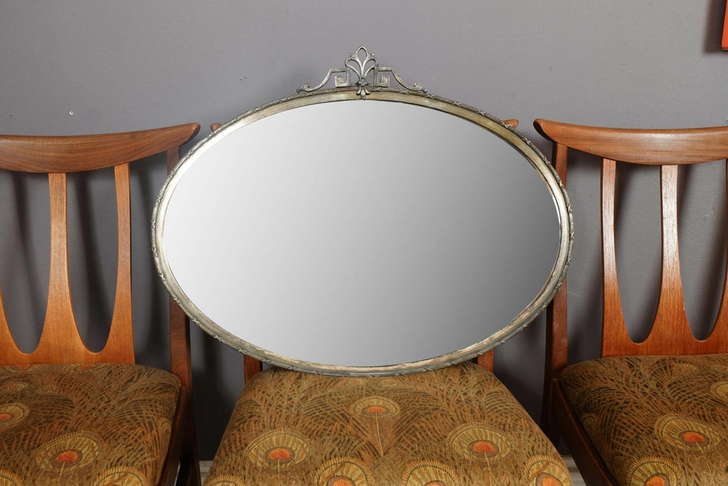 Vintage Retro Antique Oval Victorian Mirror