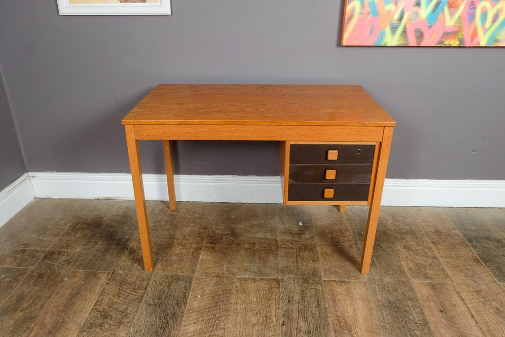 Vintage Mid Century Modern Danish Teak Desk by Domino Mobler