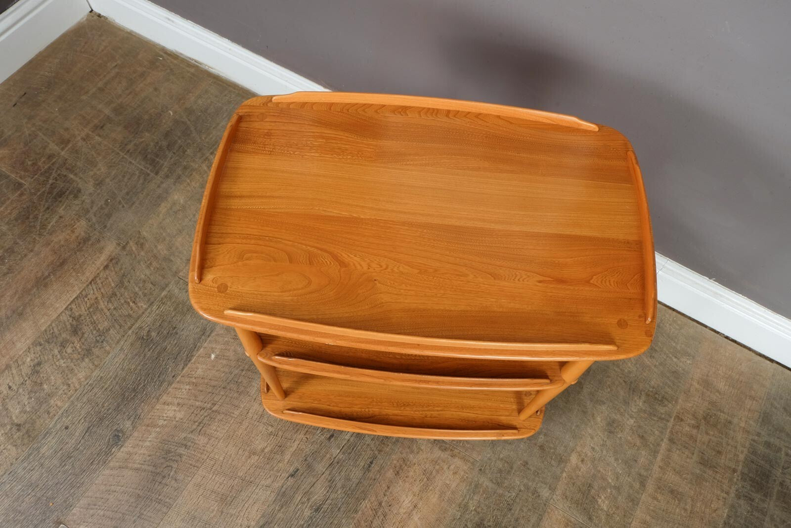 Vintage Retro Ercol Light Elm Tea Trolley