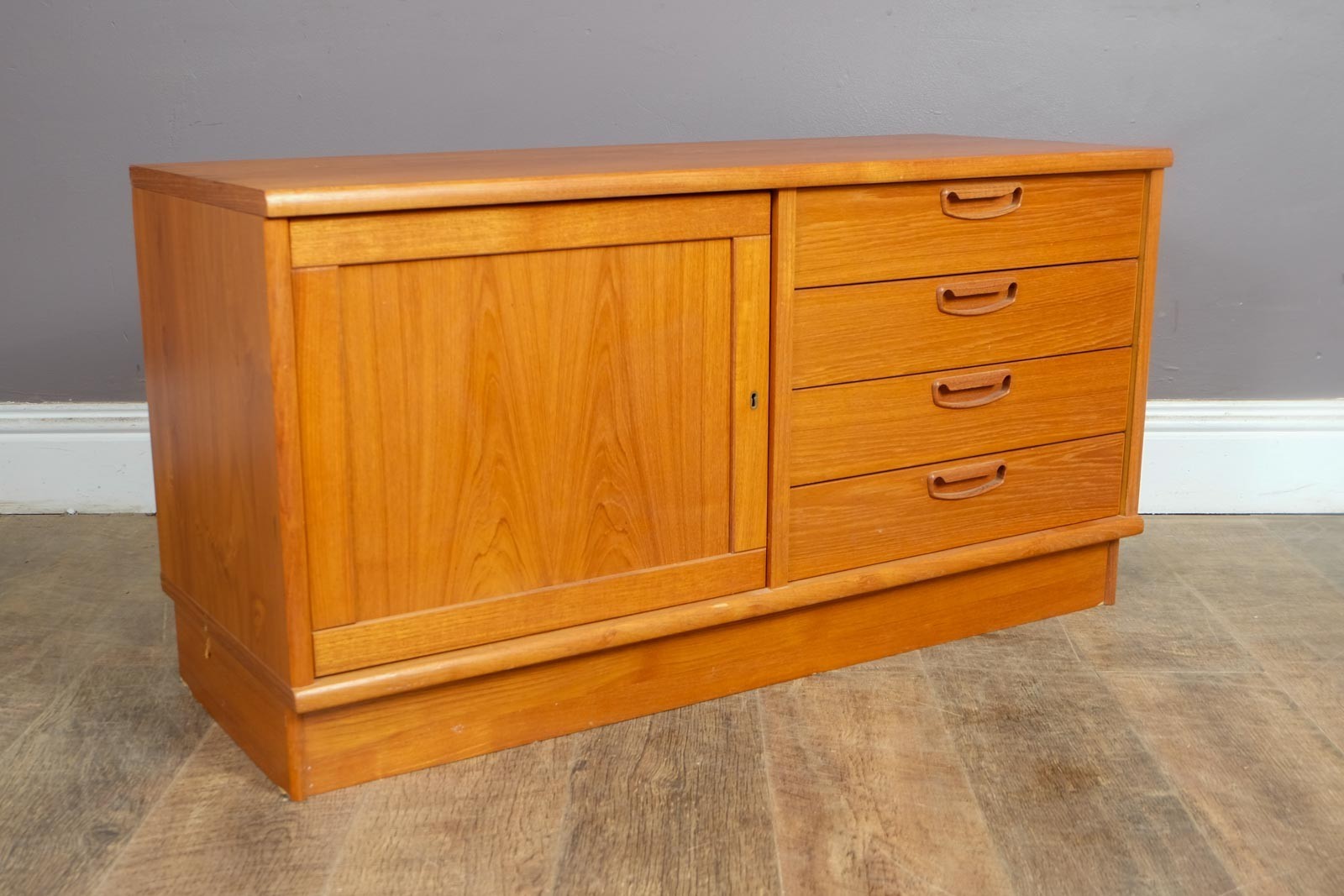 Vintage Retro Mid Century Small Teak Danish Sideboard