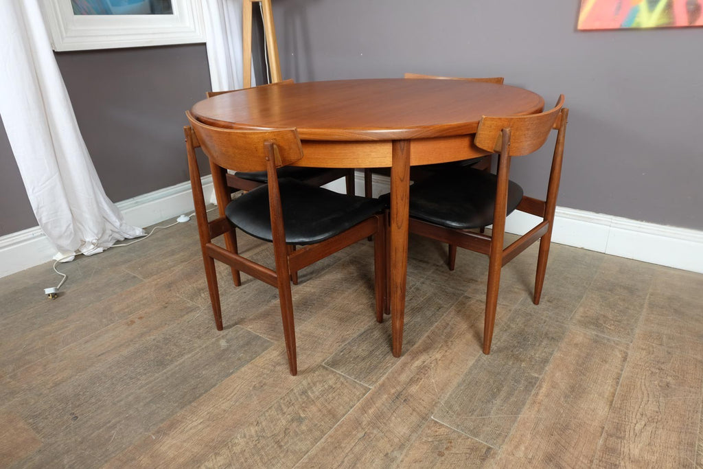 Vintage Retro G Plan Fresco Dining Tabe and 4 Kofod Larsen Chairs
