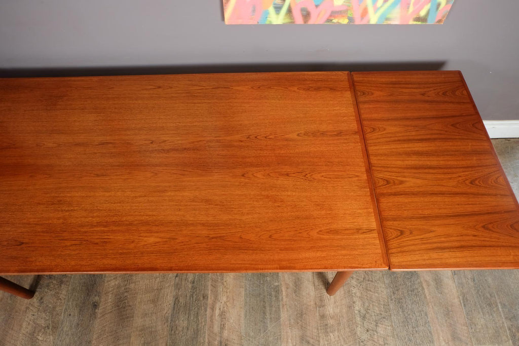 Vintage Large Danish Teak Extending Dining Table by B Pederson and Sons