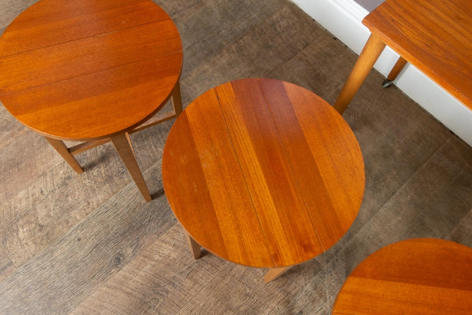 Vintage Retro Mid Century Teak Nest of 5 Tables