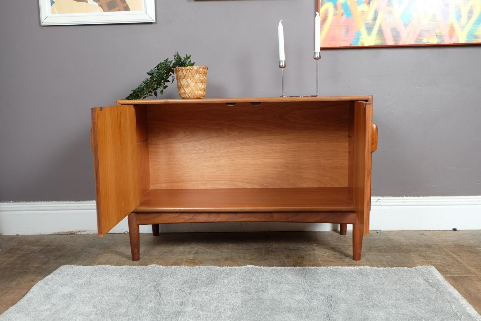 Vintage Retro Small Mid Century Teak G Plan Brasilia Cabinet