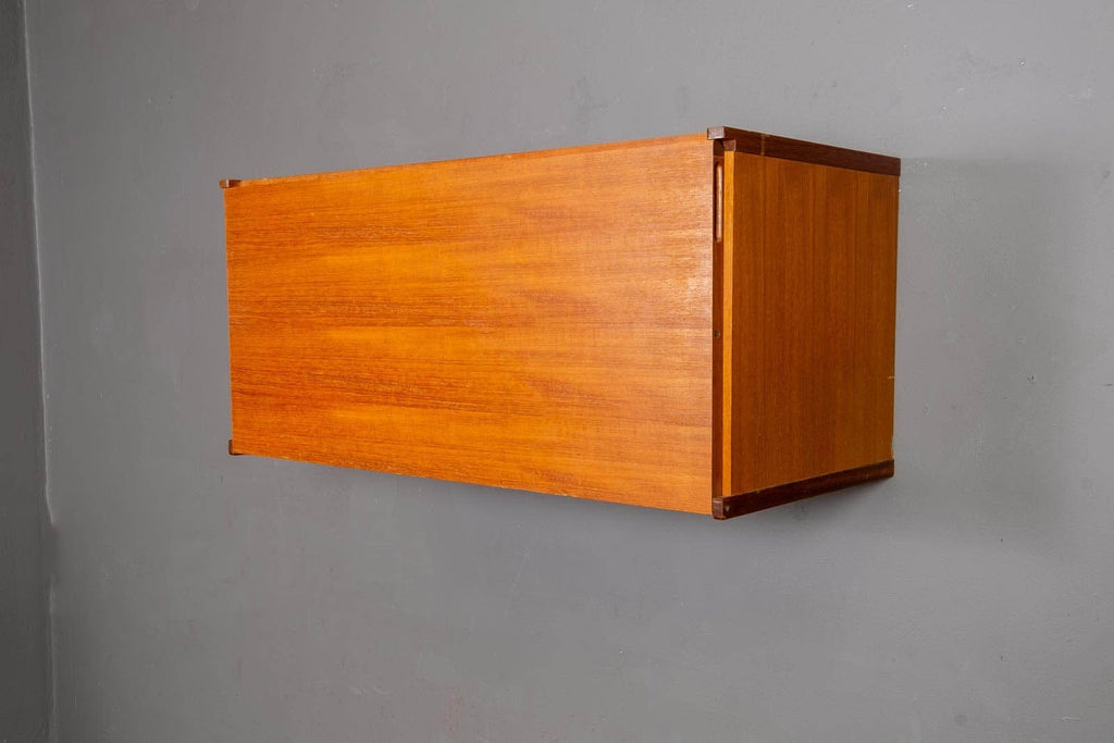 Vintage Retro Beaver and Tapley Teak Floating Cabinet