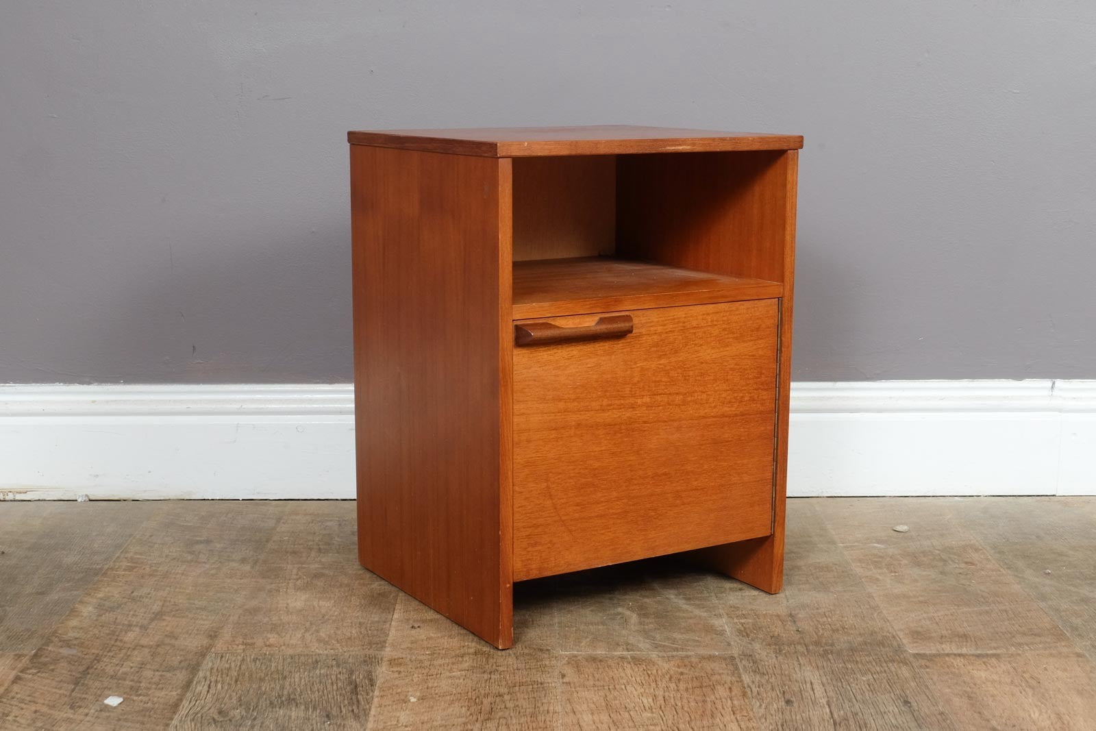 Vintage Mid Century Teak Bedside Table by Avalon