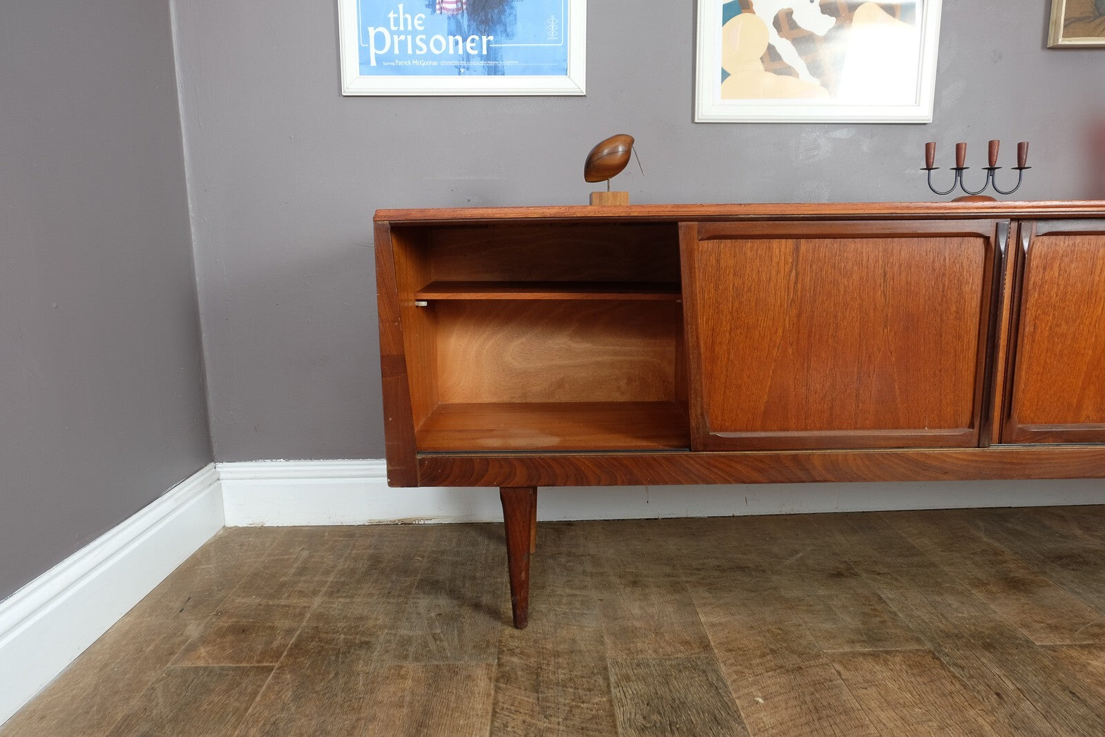 Vintage Retro Large Dark Teak Mid Century Sideboard by EON