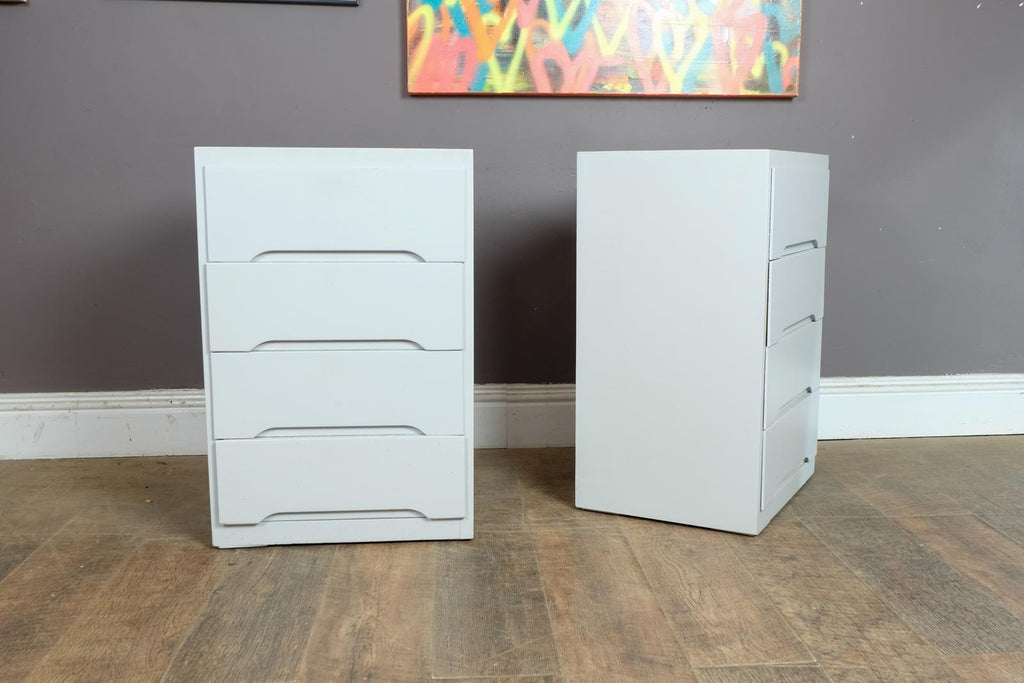 Vintage Retro Mid Cetury Pair of Stag Bedside Tables
