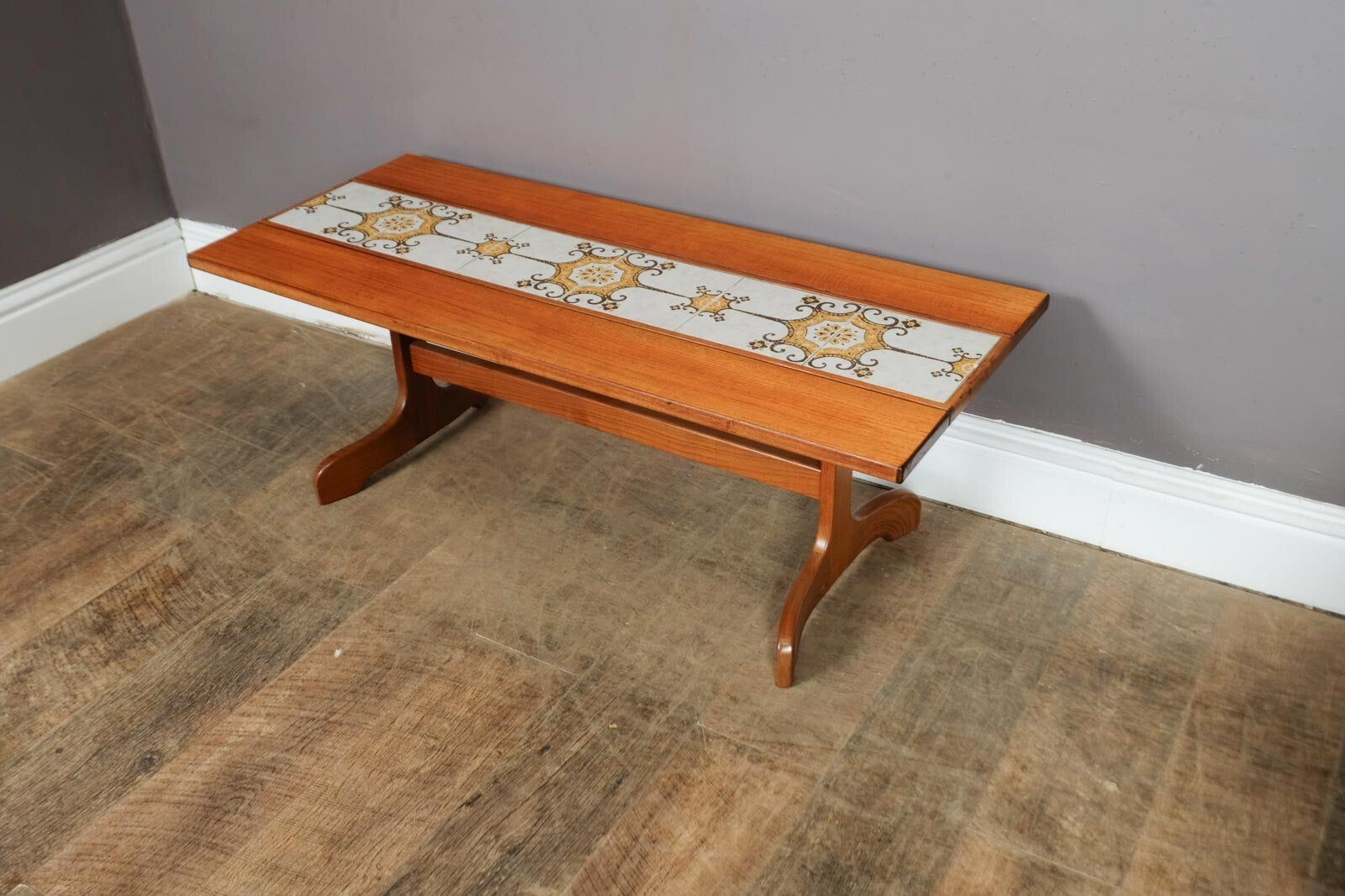 Vintage Retro Large Teak Tiled Coffee Table by G Plan