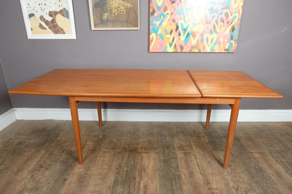 Vintage Retro Danish Teak Extending Dining Table by Gudme mobel Fabrik