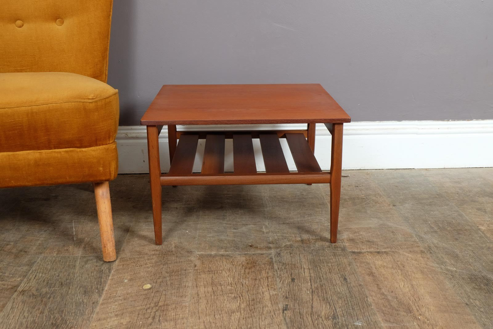 Vintage Retro Small Teak Sidetable by Myer