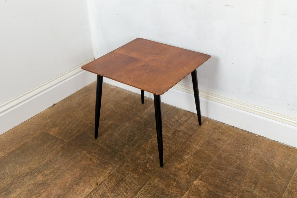 Vintage Retro Mid Century Square Teak Side Table