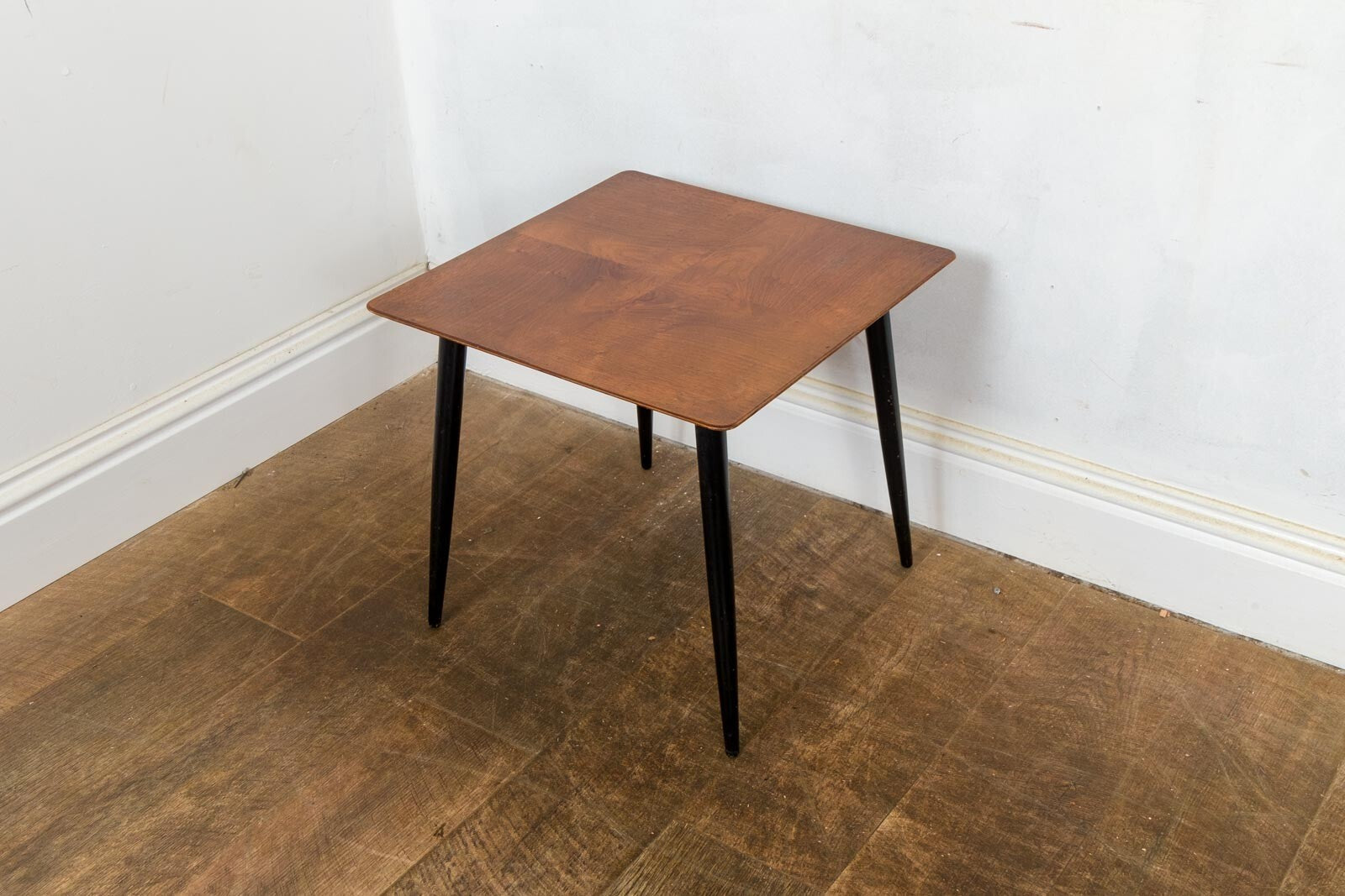 Vintage Retro Mid Century Square Teak Side Table