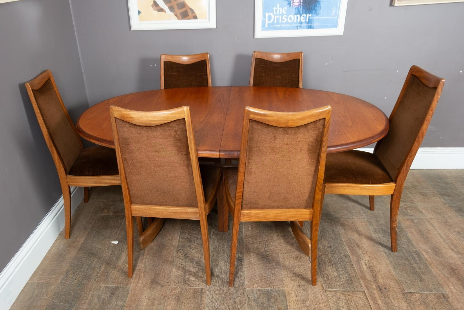 Vintage G Plan Fresco Teak Extending Dining Table and 6 Chairs