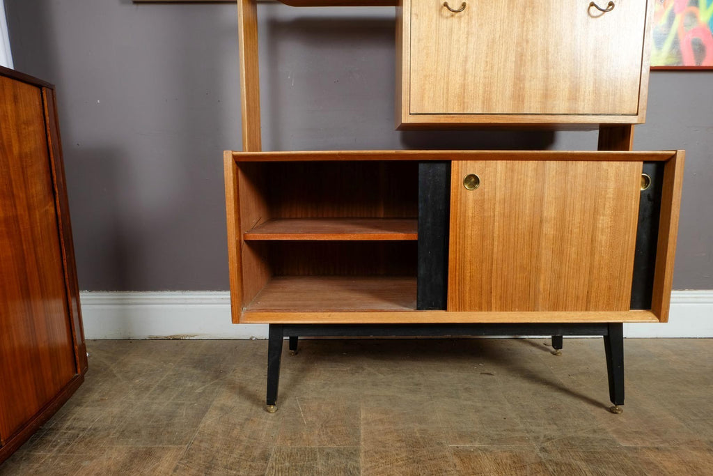 Vintage Retro G Plan Librenza Wall Unit in Light Teak