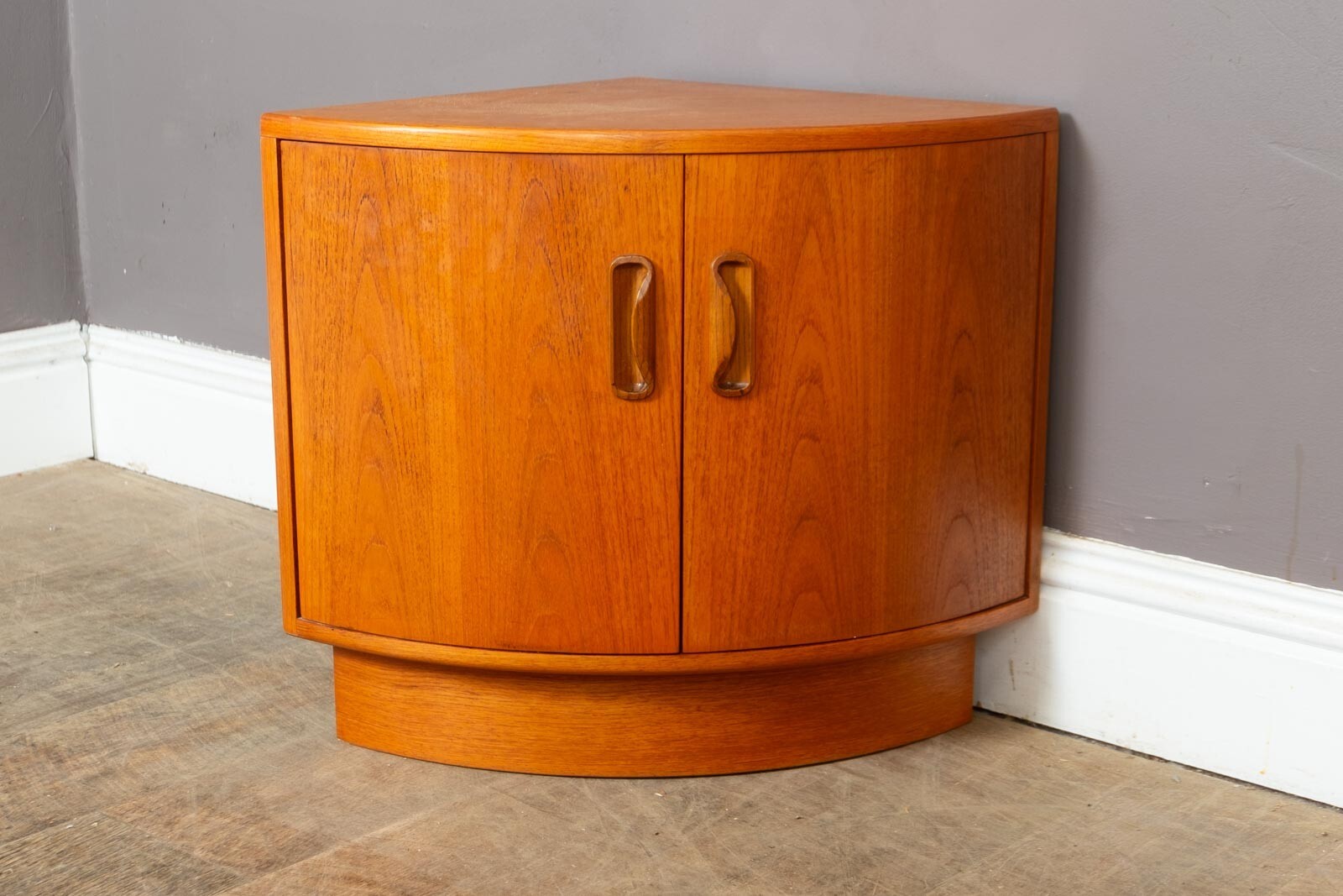 Vintage Retro G Plan Fresco Teak Corner Units Bedside Tables