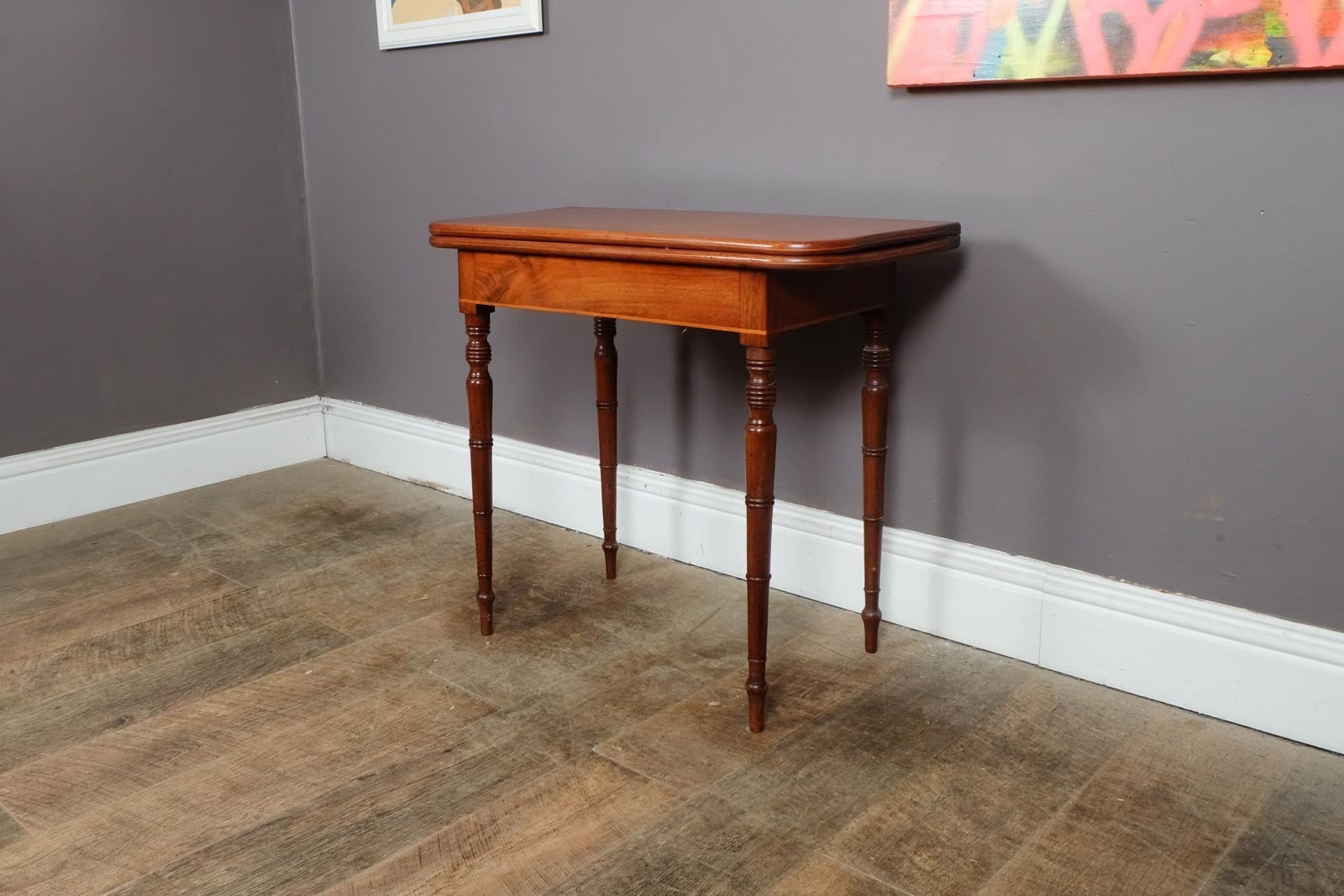 Vintage Retro Flip Top Console Table