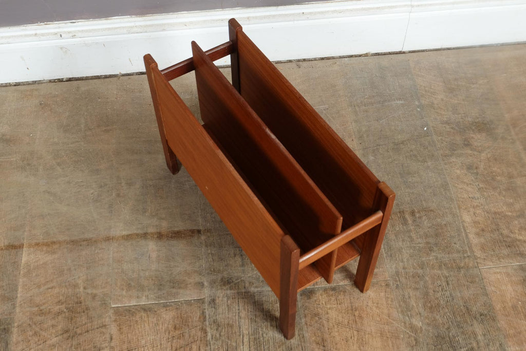 Vintage Retro Mid Century Afrormosia Magazine Rack by Richard Hornby