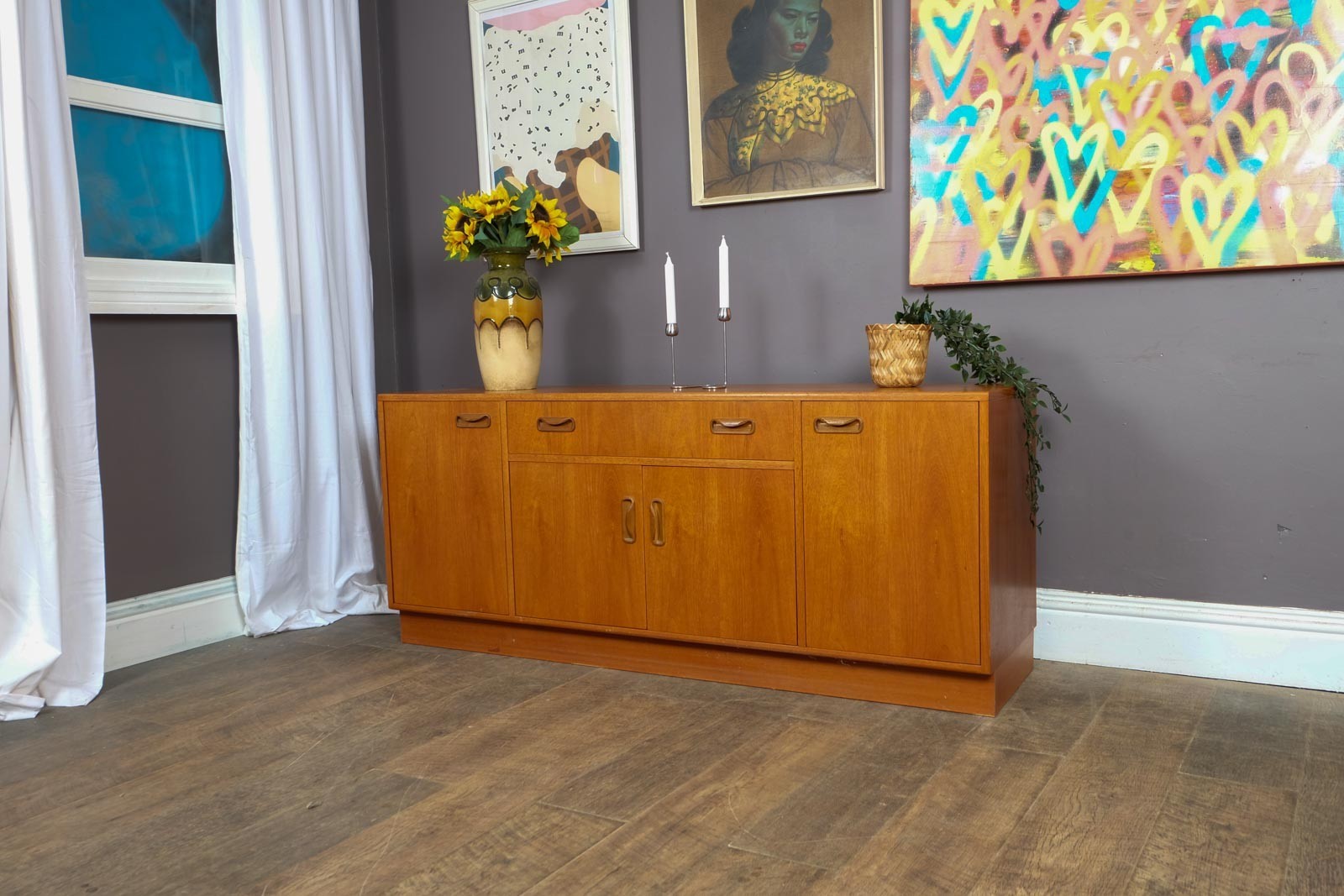 Vintage Retro G Plan Fresco Teak Sideboard cabinet