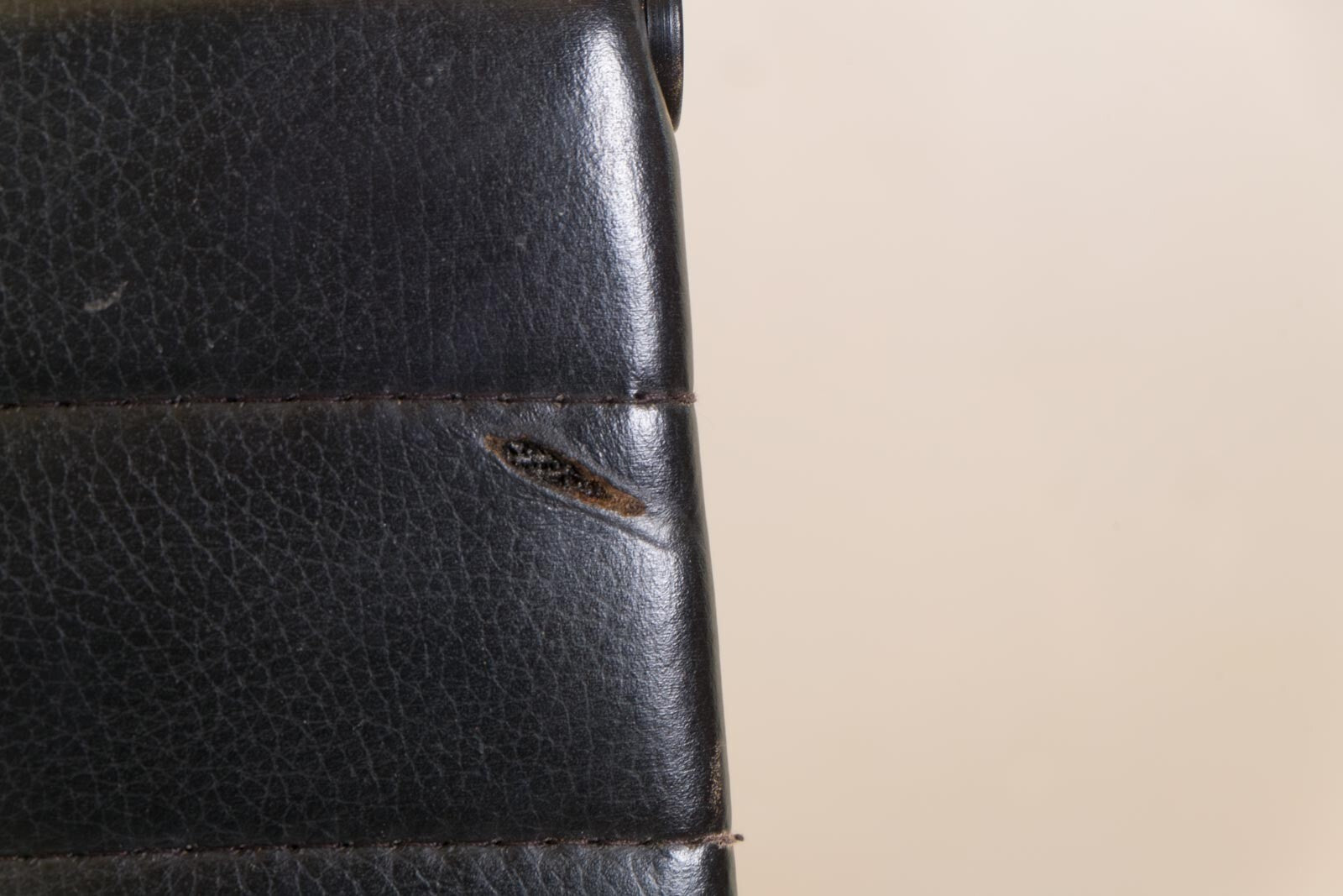 Vintage Retro ICF Black Leather Desk Chair EA119