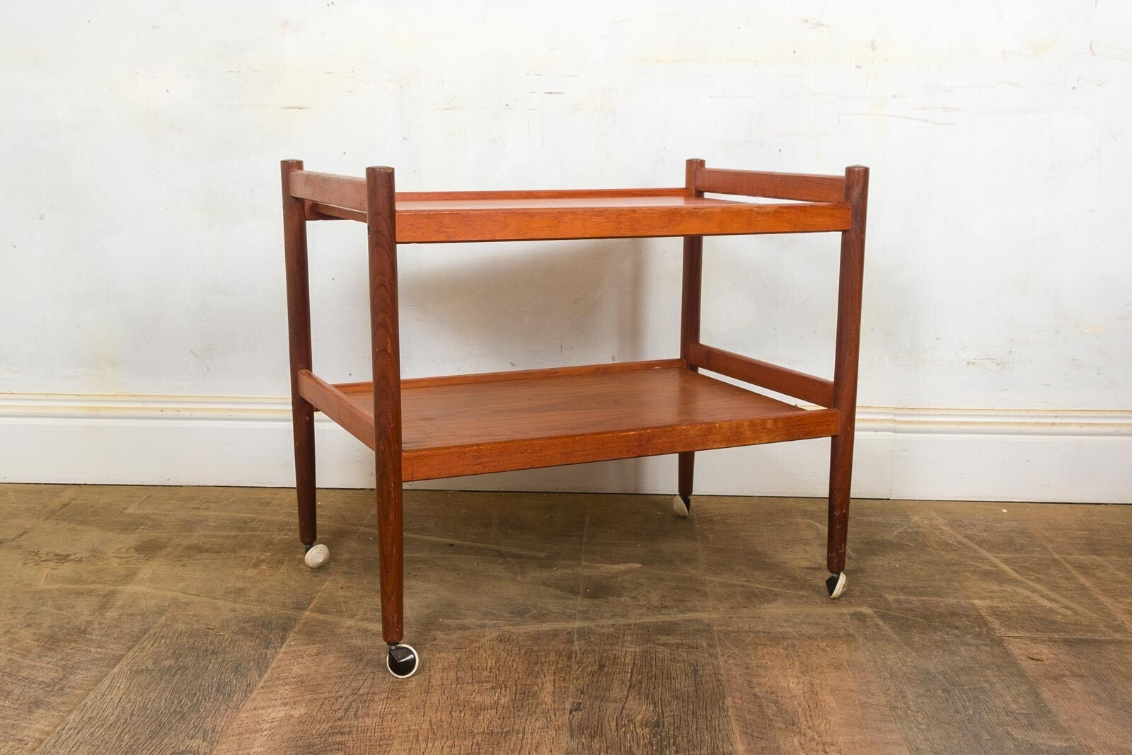 Vintage Retro Teak Danish Mid Century Tea Trolley
