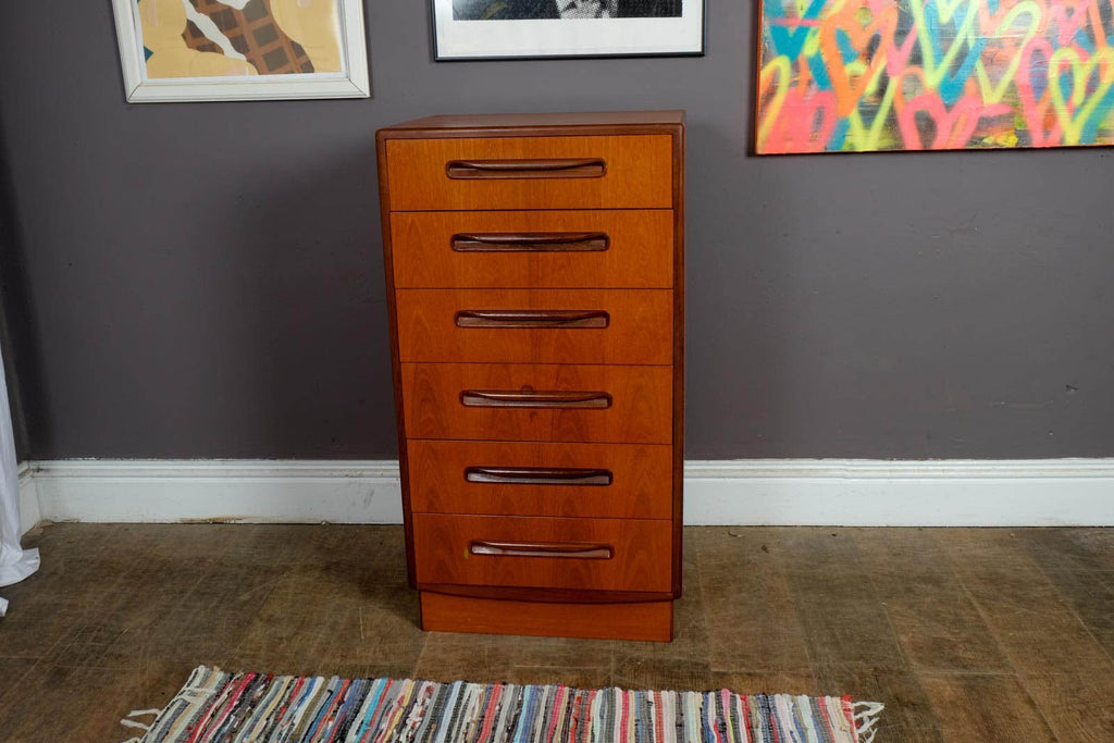 Vintage Retro G Plan Fresco Tall Boy Chest of Drawers