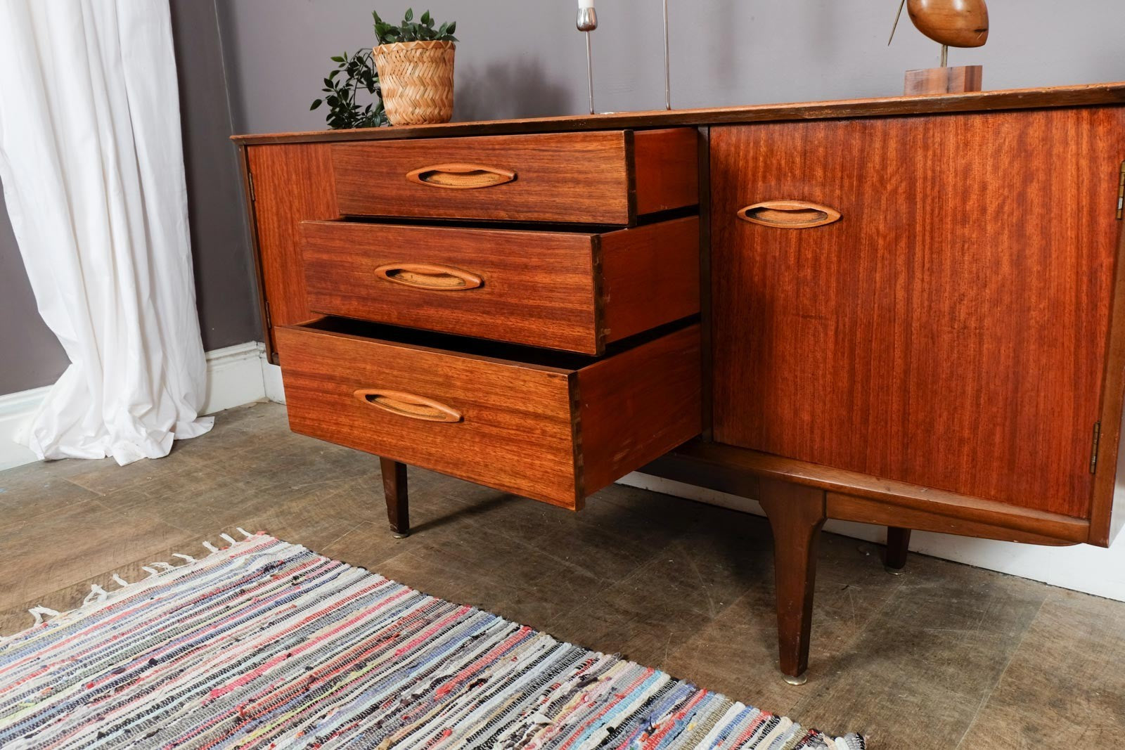 Vintage Retro Small Teak Mid Century Sideboard by Jentique