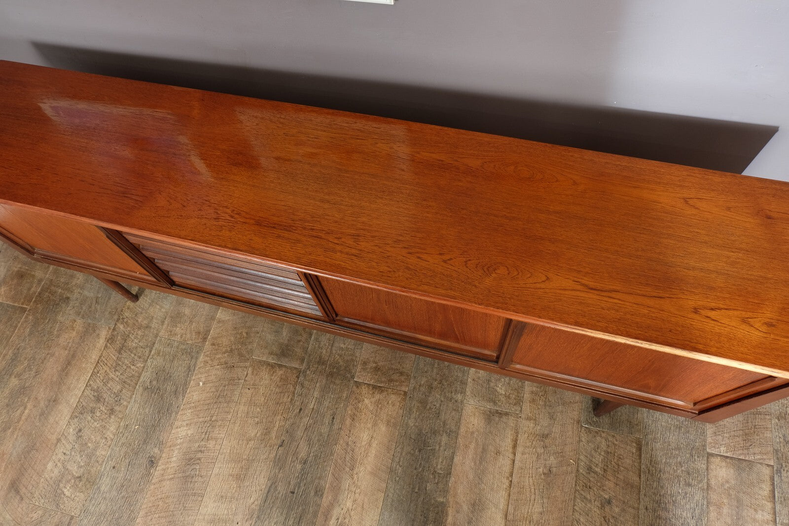 Vintage Retro Large Dark Teak Mid Century Sideboard by EON