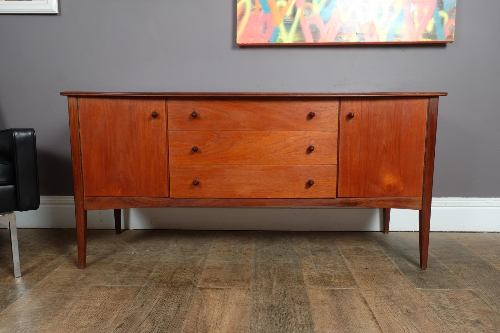 Vintage Retro Mid Century Small Teak Sideboard