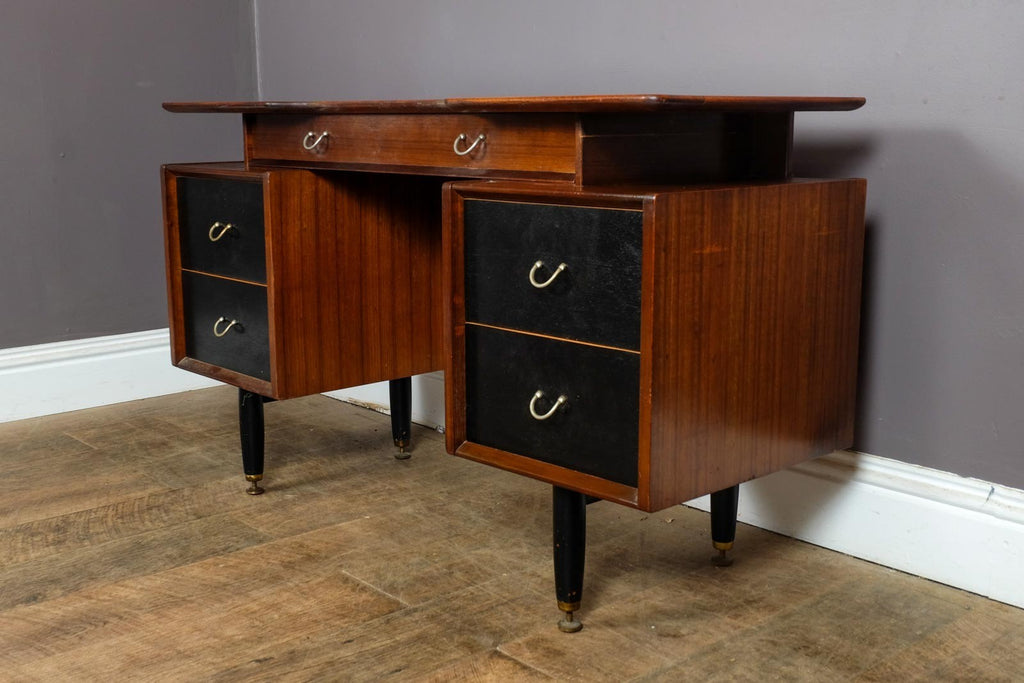 Vintage Retro G Plan Librenza Tola and Black Dressing Table Desk