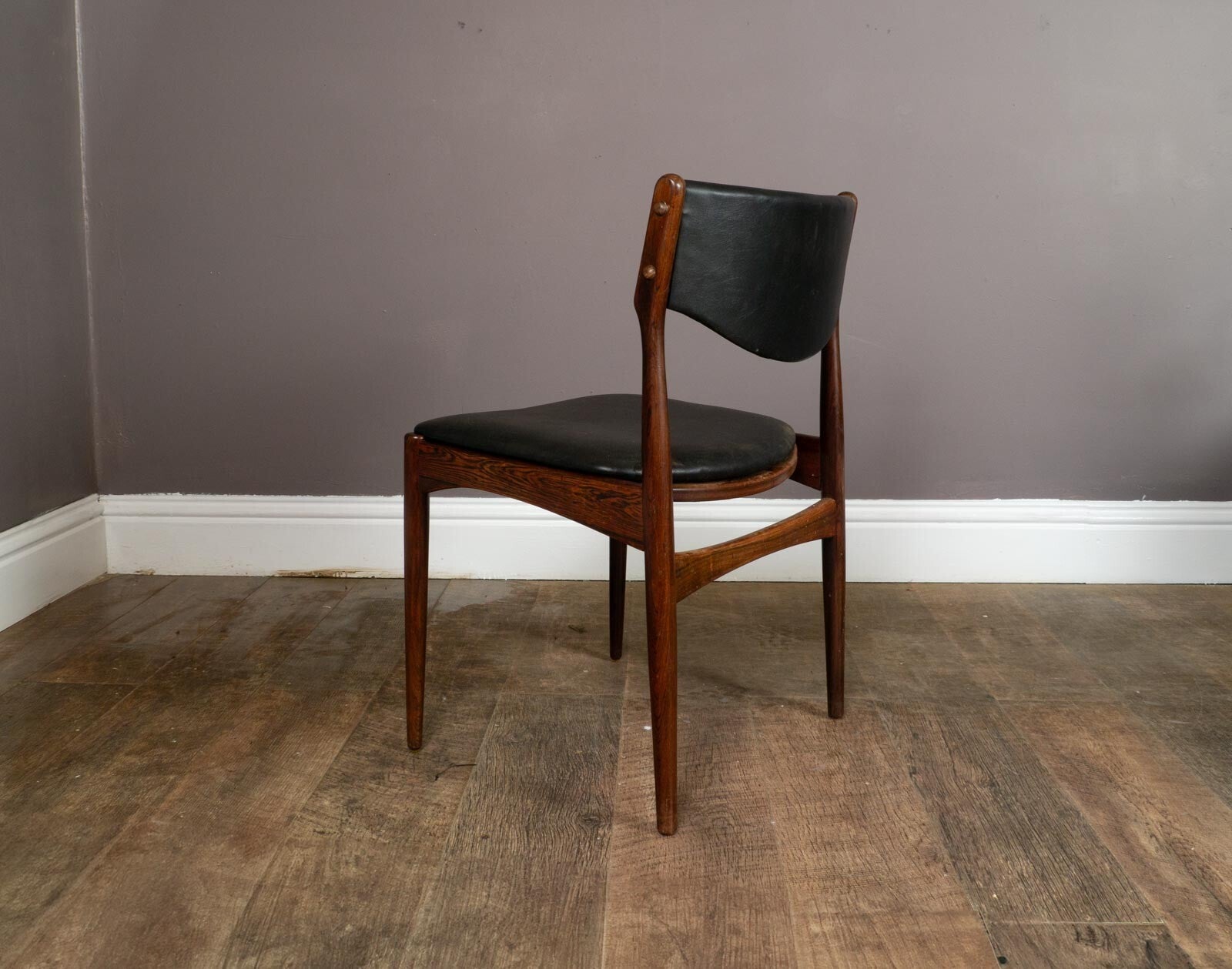 Vintage Retro Set of 6 Rosewood Dining Chairs by Johannes Andersen for BRDR