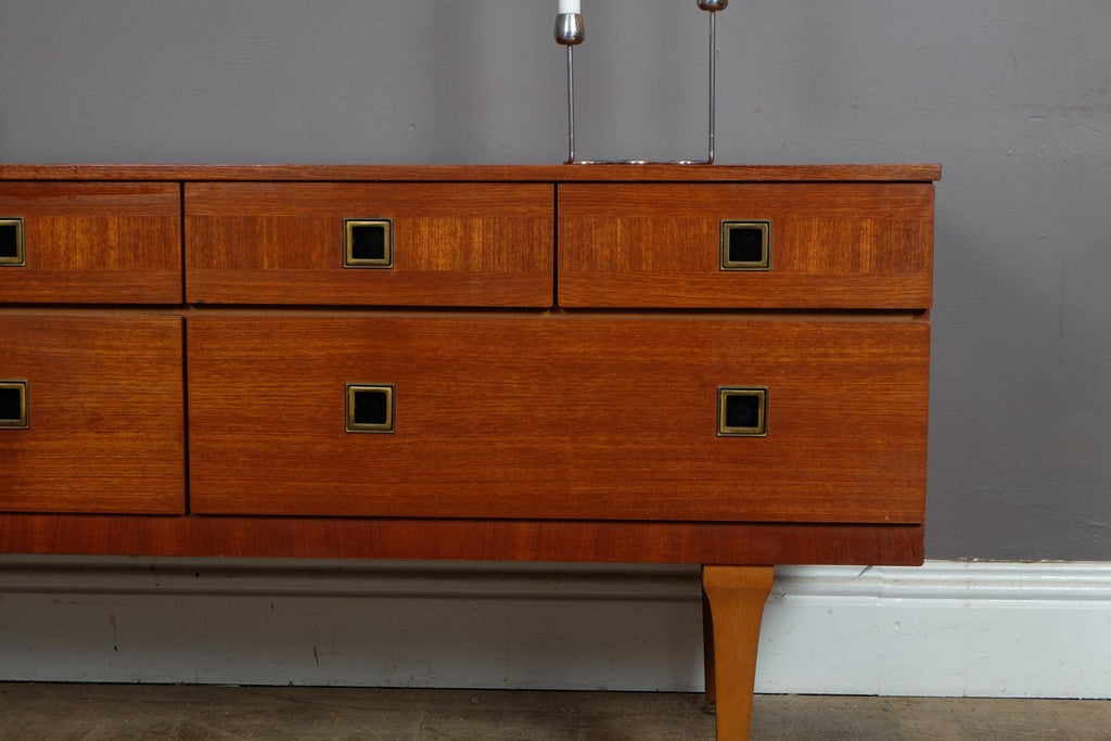 Vintage Retro Teak Chest of Drawers Sideboard