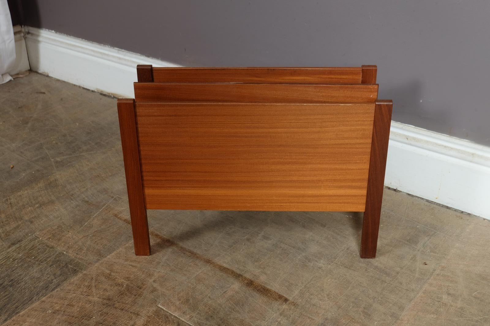 Vintage Retro Mid Century Afrormosia Magazine Rack by Richard Hornby