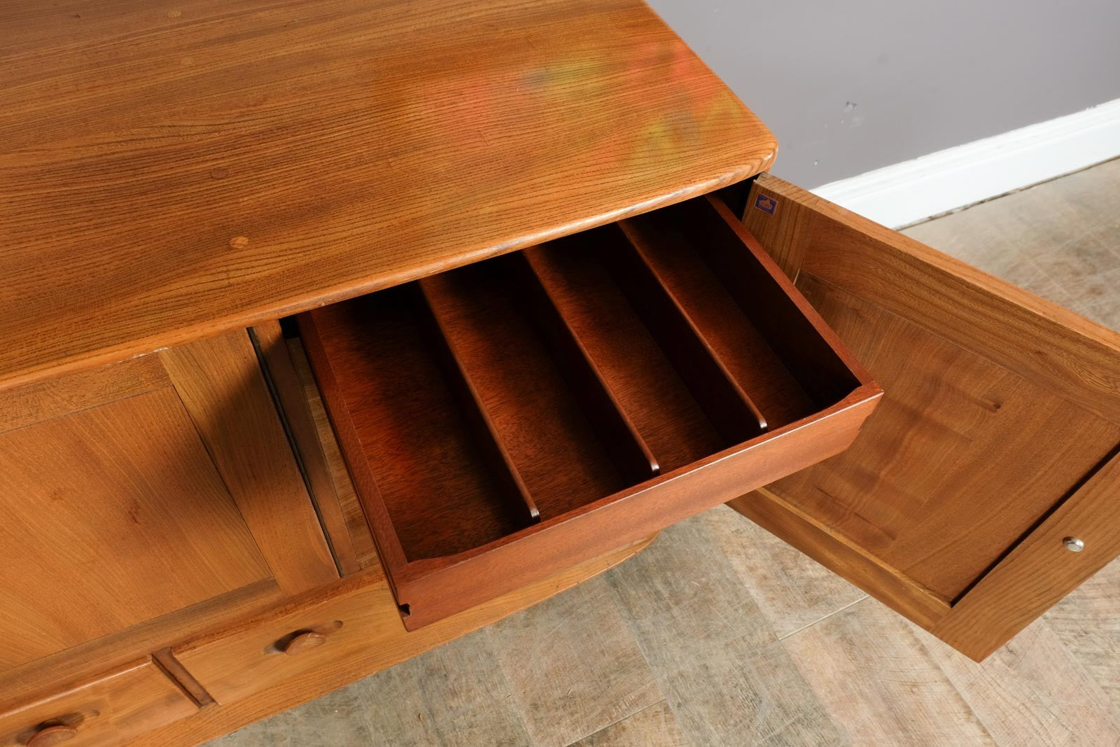 Vintage Retro Ercol Light Elm Sideboard Model 429