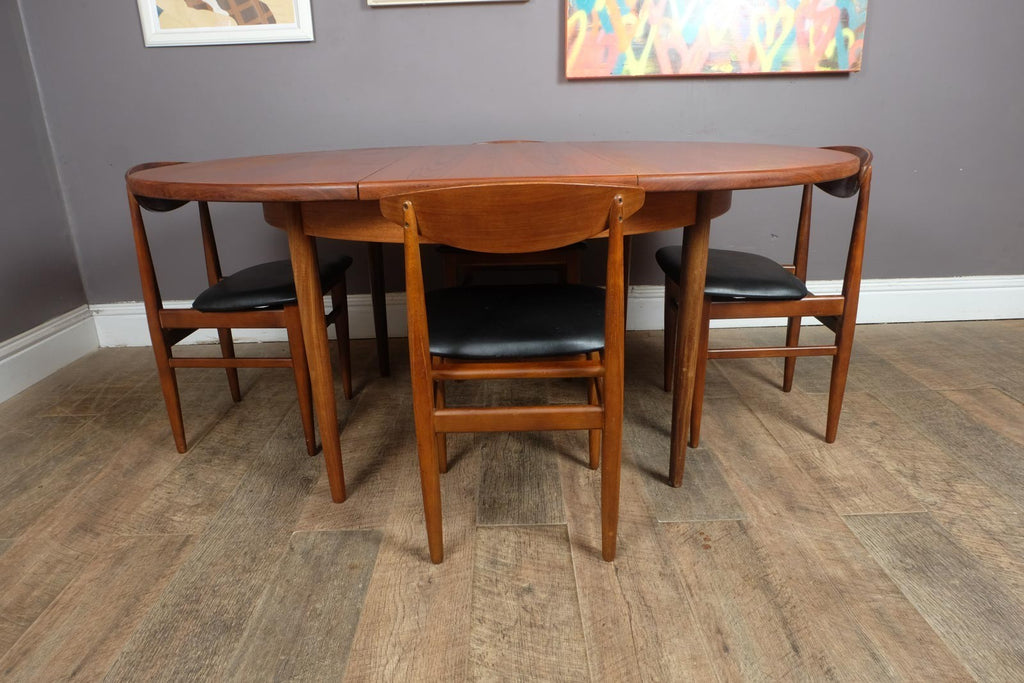Vintage Retro Mid Century G Plan Fresco Teak Dining Table and 4 Chairs
