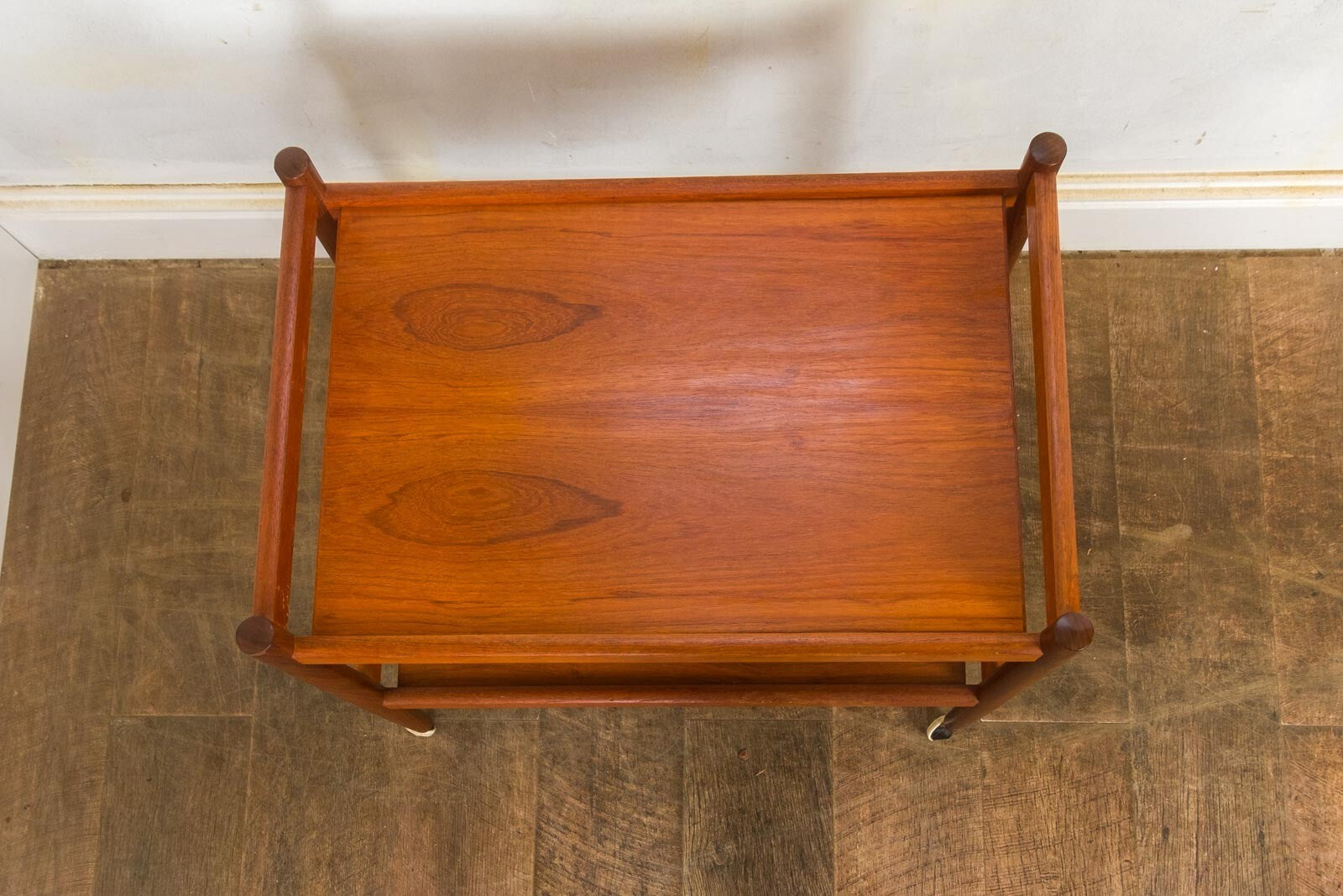 Vintage Retro Teak Danish Mid Century Tea Trolley