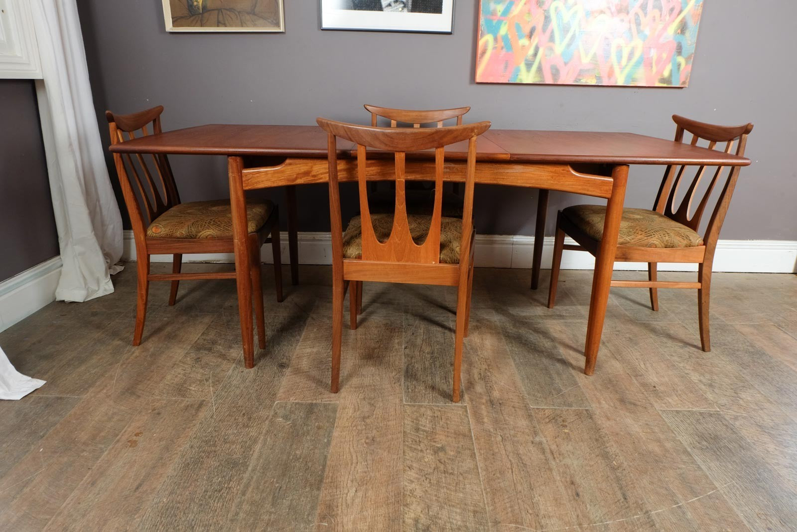 Vintage Retro G Plan Brasilia Extending DIning Table and 4 Chairs